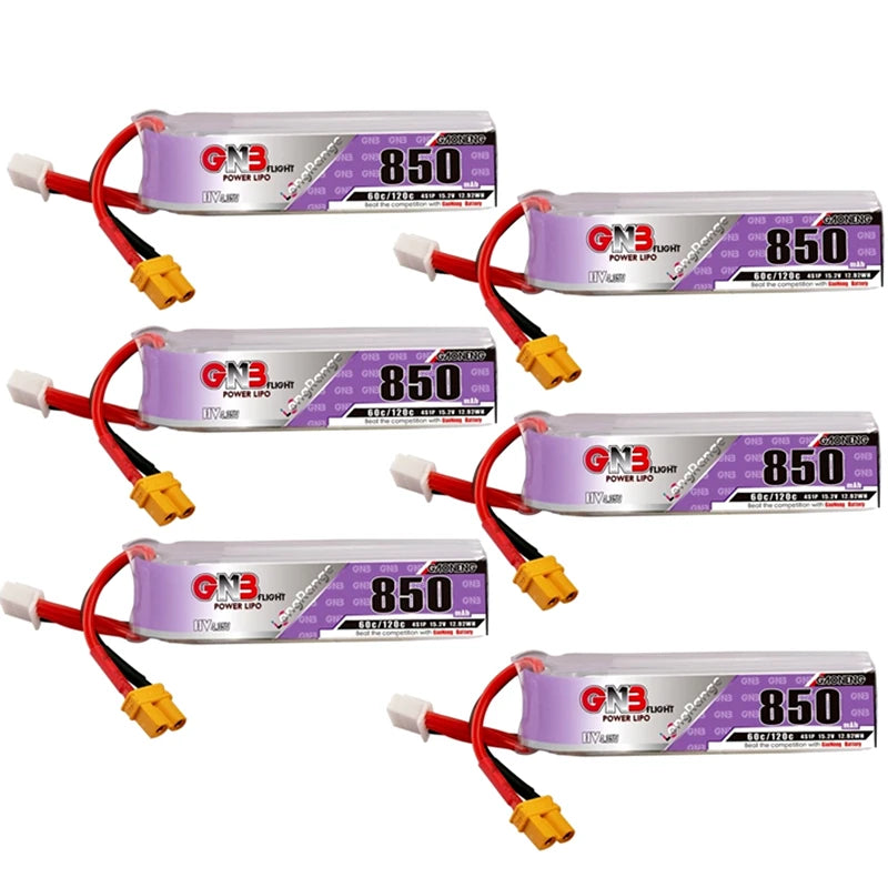 GAONENG GNB 4S HV 15.2V 850mAh 60C/120C Lipo Battery With XT30U-F