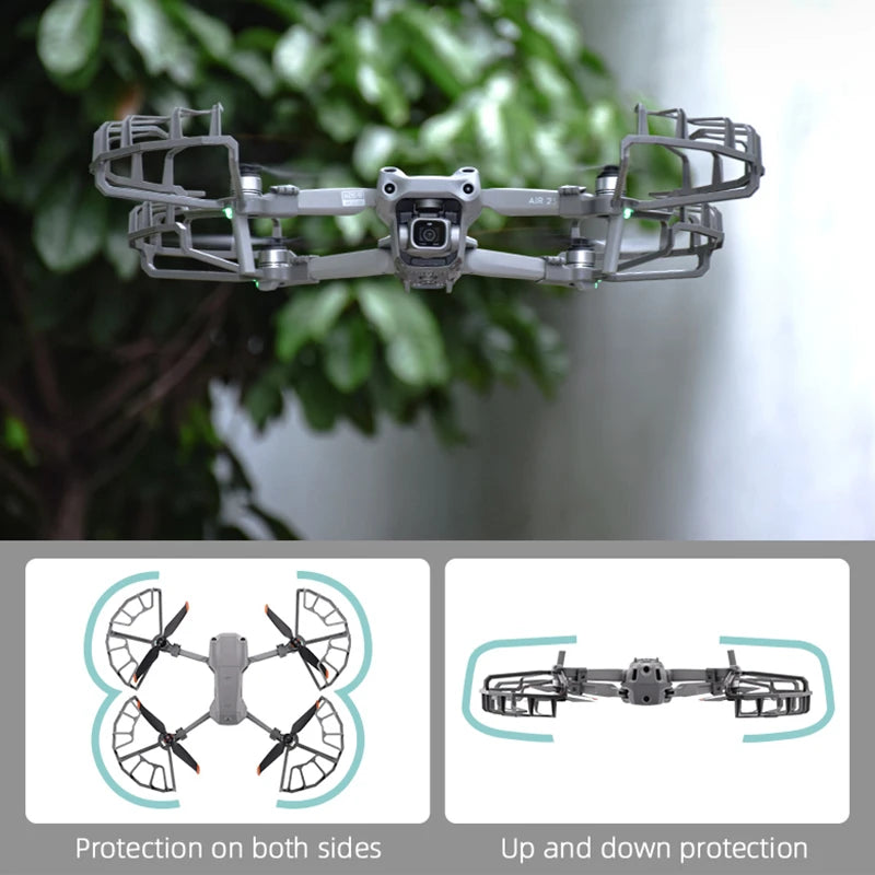 Propeller Guard for DJI Mavic Air 2/2S Drone Protective Cover for mavic air2/Mavic Air 2S Accessories with Foldable Landing Gear 20 Protection on both sides Up and down