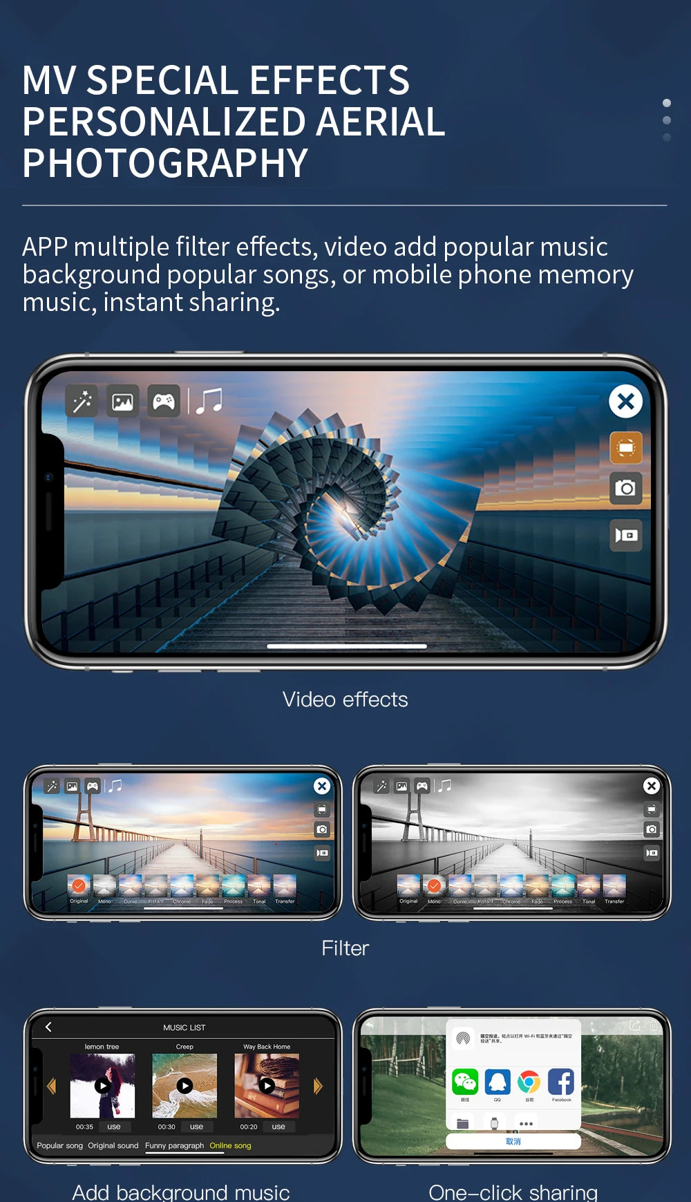 ZLL SG107 PRO Drone - GPS 8K Drone 5G WIFI FPV 1.2KM Distance Brushless Motor Auto Return RC Quadcopter 18 ZLL SG107 PRO Drone, video add popular music background popular songs, or mobile phone memory music