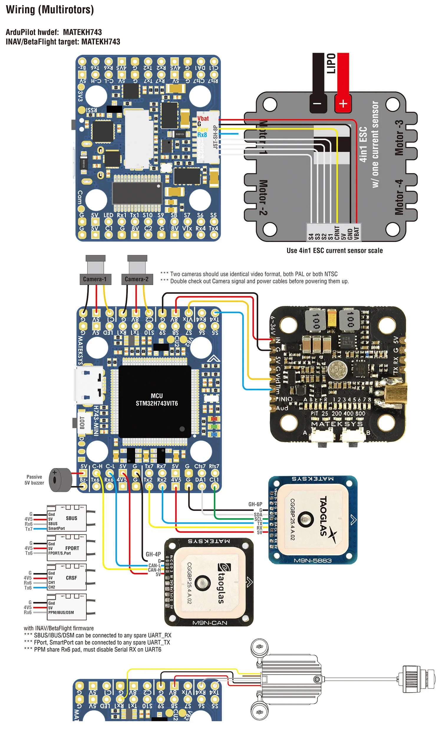 Matek System H743 / MINI H743 Flight Controller - STM32H743VIT6 ICM20602 Built-in OSD DPS310 PDB for FPV RC Racing Drone Parts 8 Matek System H743 / MINI H743 Flight Controller, 8V outputs 80% of Vbat when Vbat10V LDO 3.3