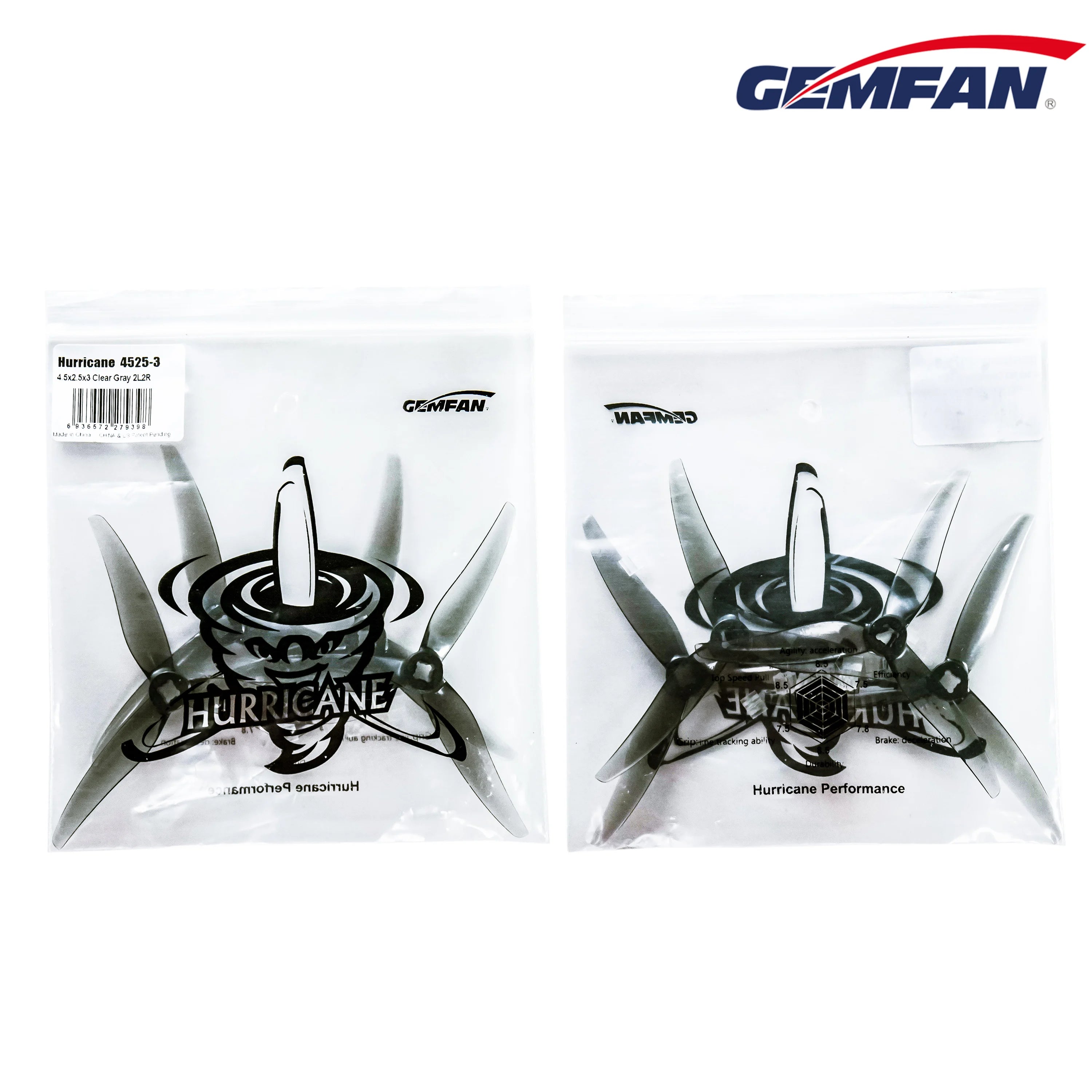 GMIFN Hurricane 4525-3 4 5x2 Sx3 Clear Gray 2LZ