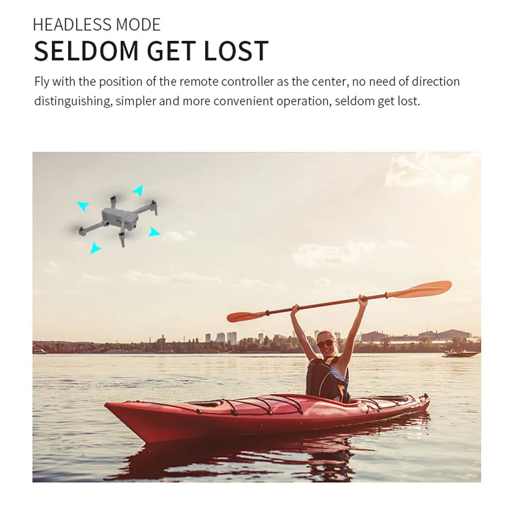 Visuo XS818 GPS Drone, HEADLESS MODE SELDOM GET LOST Fly with the position of the
