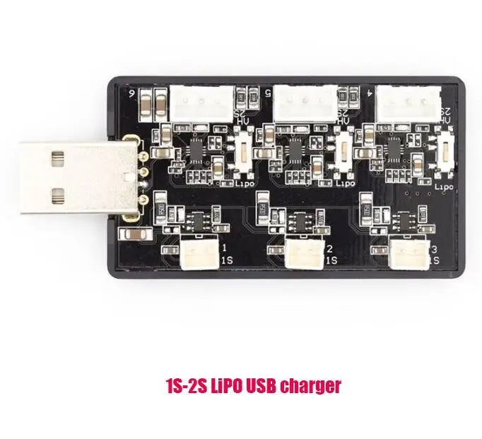 Emax 2S Tinyhawk S Mini FPV Racing Drone, Lipo 1S-2S LiPO USB charger Lip