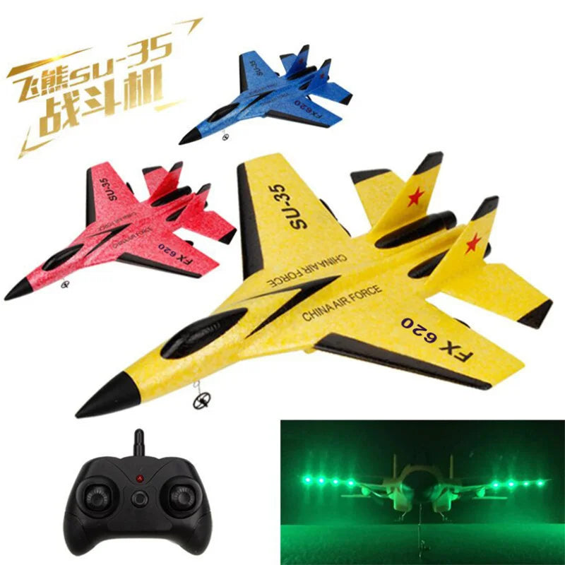 FX-620 SU-35 RC Remote Control Airplane, powerful motor allows the model to take off easily from the ground