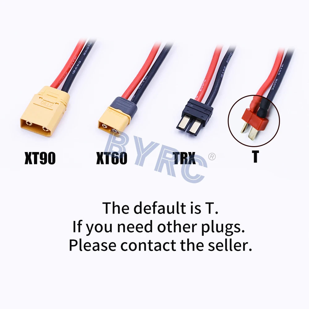 Default plug setting is 'T', contact seller for alternative configurations.