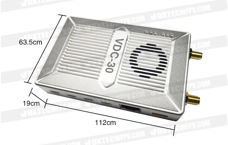 Foxtech VDC-30 - 30km 800MHZ 1.4GHZ Long Range Video Transmission System data and video transmission devices 7 VDC-30km Long Range Video Transmission System(1.4G) data and video transmission devices