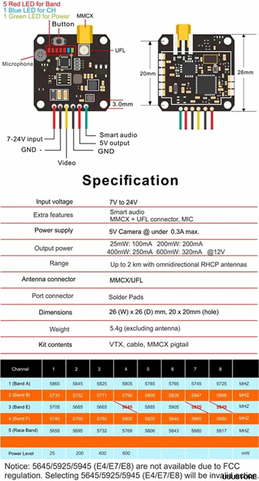 AKK FX3-ultimate Transmitter - 5.8G 40CH 25/200/400/600mW Switchable Smart Audio FPV Transmitter Support OSD for RC Racing FPV Drone Quadcopter 13 AKK FX3-ultimate Transmitter, AKK FX3-ultimate