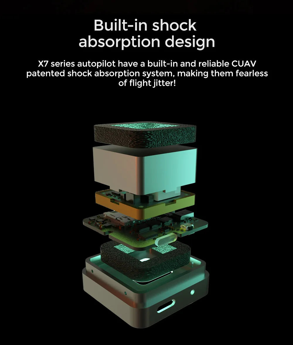CUAV X7 / X7 Pro Flight Controller, X7 series autopilot have a built-in and reliable CUAV patented
