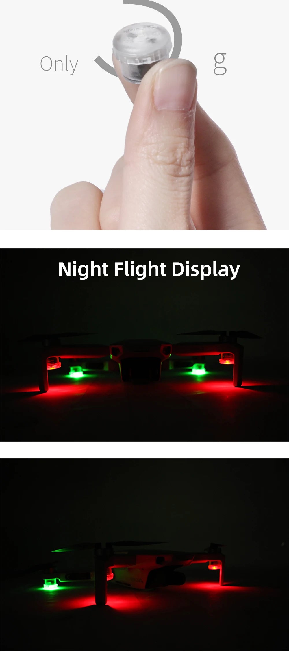 Head Eye Light For DJI MINI 2 Mavic Mini Se Head Flashing Light 39 DJI Mavic Mini 2 /Mini SE Night Light : Yes Flight Time
