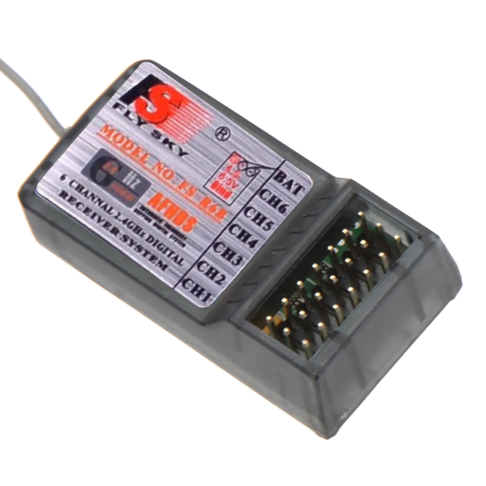 FlySky FS-R6B 2.4Ghz 6CH Receiver - Compatible Most FlySky Such as TH9X FS-CT6B FS-T6 Transmitter 10 FlySky FS-R6B 2.4Ghz 6CH Receiver, FS-R6B receiver is designed for Airplane / Glider