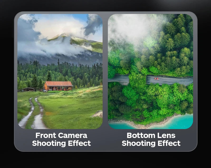 A13 Drone, front camera bottom lens shooting effect shooting