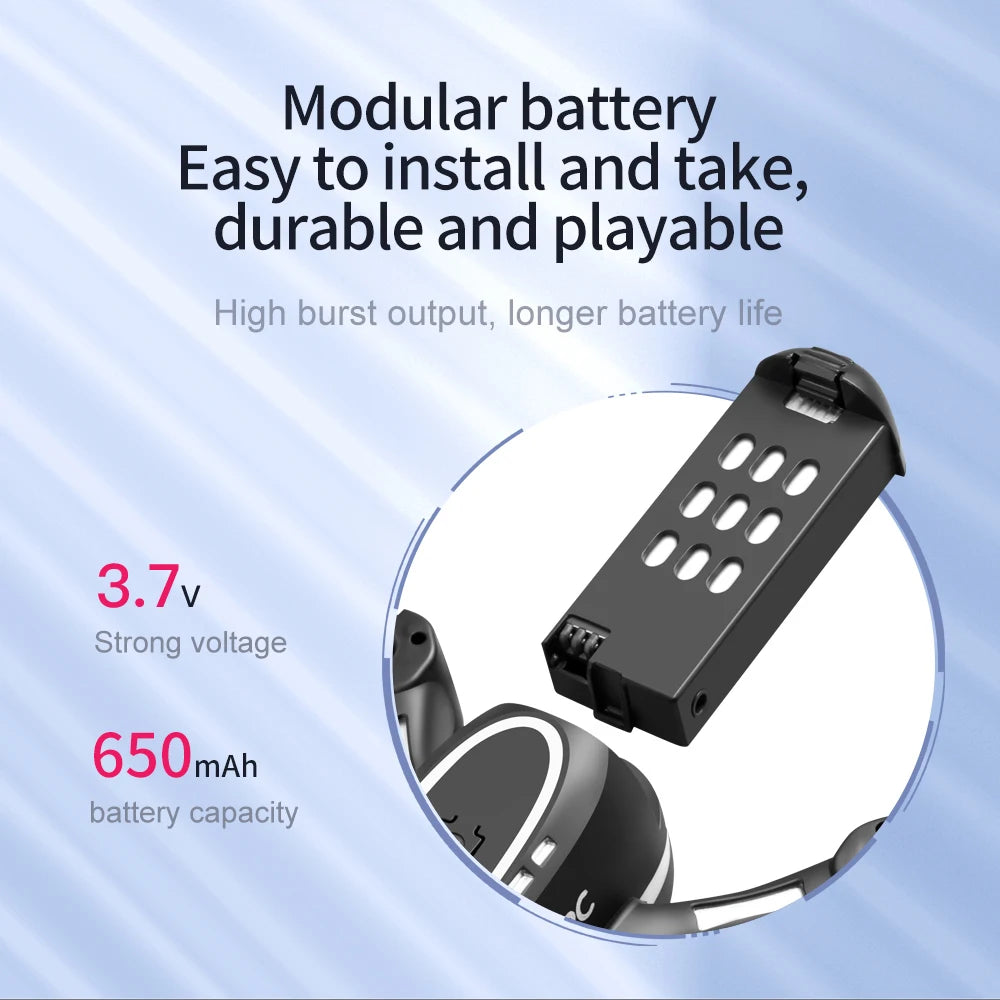 modular battery easy to install and take; durable and playable high bur