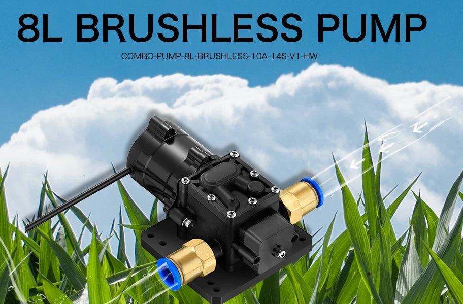 Hobbywing Combo Pump 5L 8L Brushless Water Pump, 8L BRUSHLESS PUMP COMBO-PUMP-8L-BR