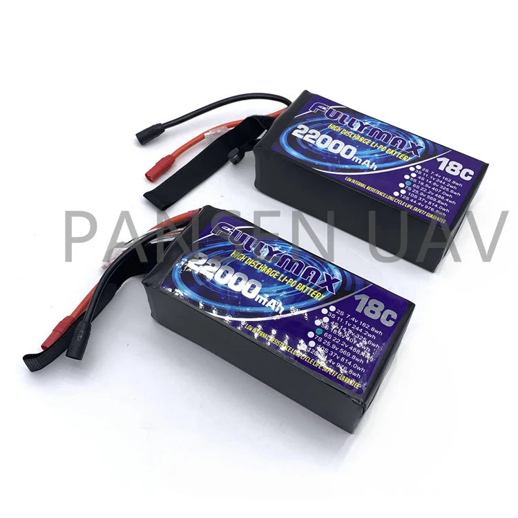 Original Fullymax 22000mAh 27000mAh 22.8V 6S LiPO Battery 18C for Big Load Multirotor FPV Drone Hexacopter Octocopter Agriculture Drone Battery 20 wgrgr 2200Onal IcELi-foettert