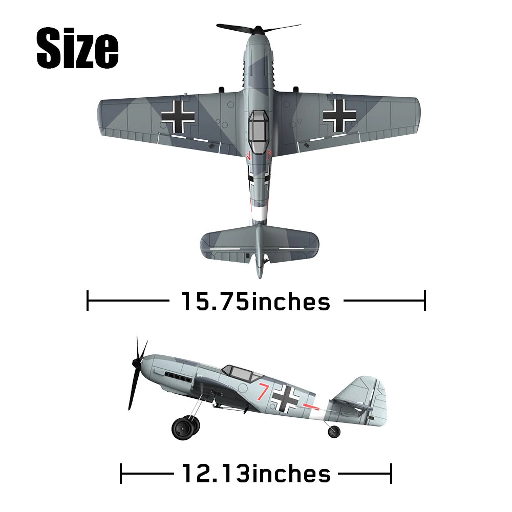 Eachine BF109 RC Airplane, Size 15.75inches 12.13in