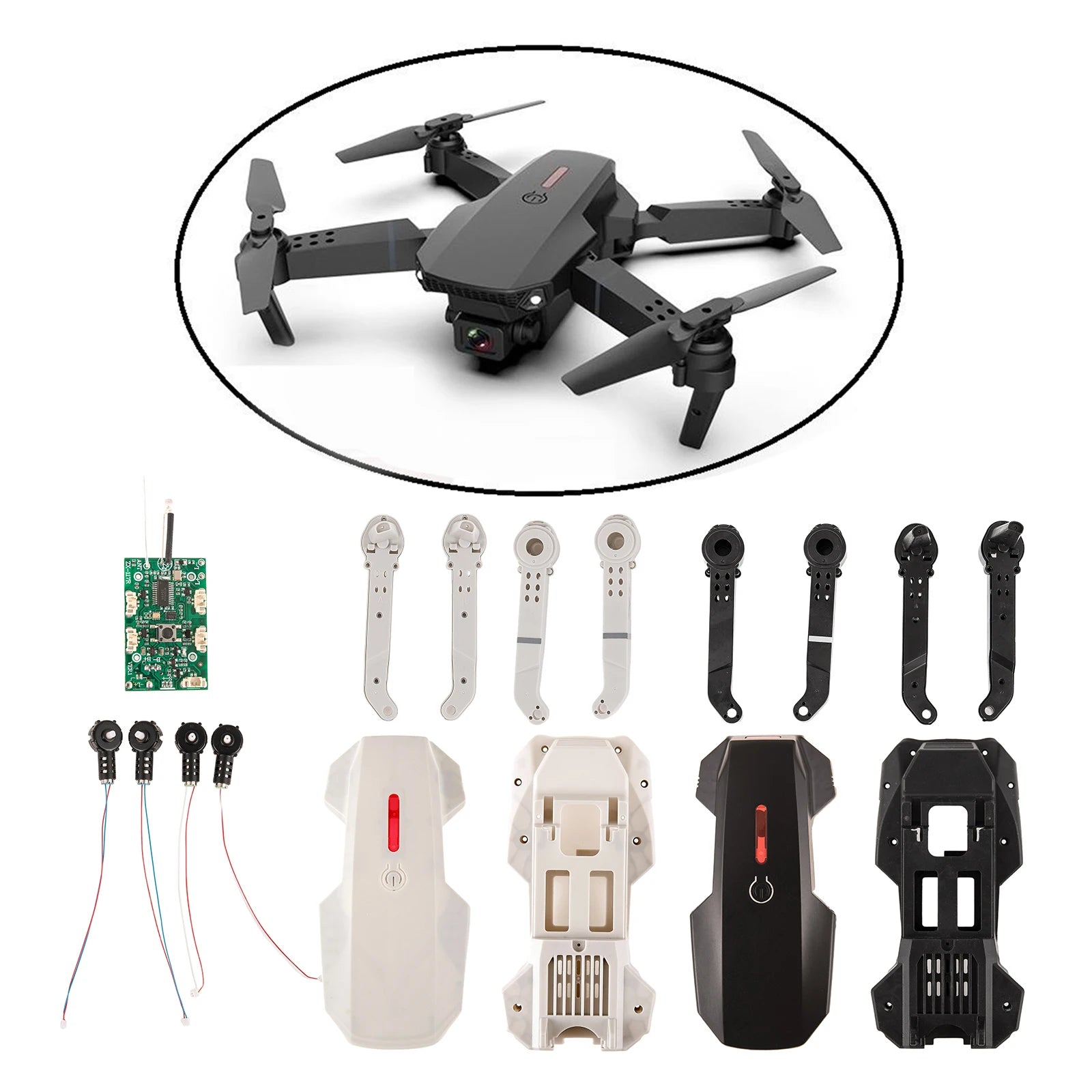 E88 Pro Drone Arm / Motor / Circuit Board / Shell Cover Repacement Parts 3.2x1.7x2cm / 1.26x0.67x0.79 inch
