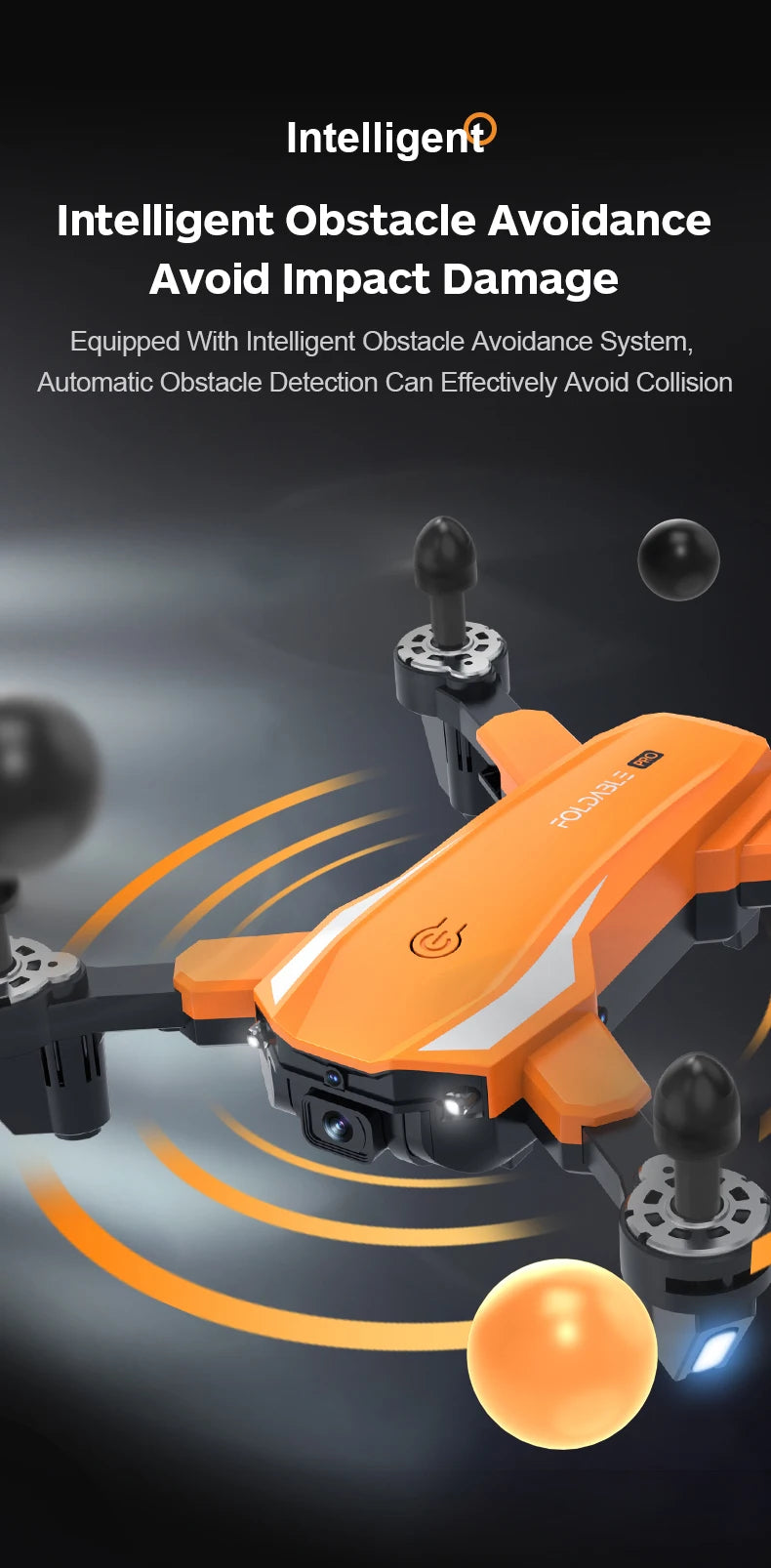 S21 Drone - 4K Dual Camera GPS WiFi RC Quadcopter Toys Drone 13 S21 Drone, intelligent obstacle avoidance system can effectively avoid collision odke