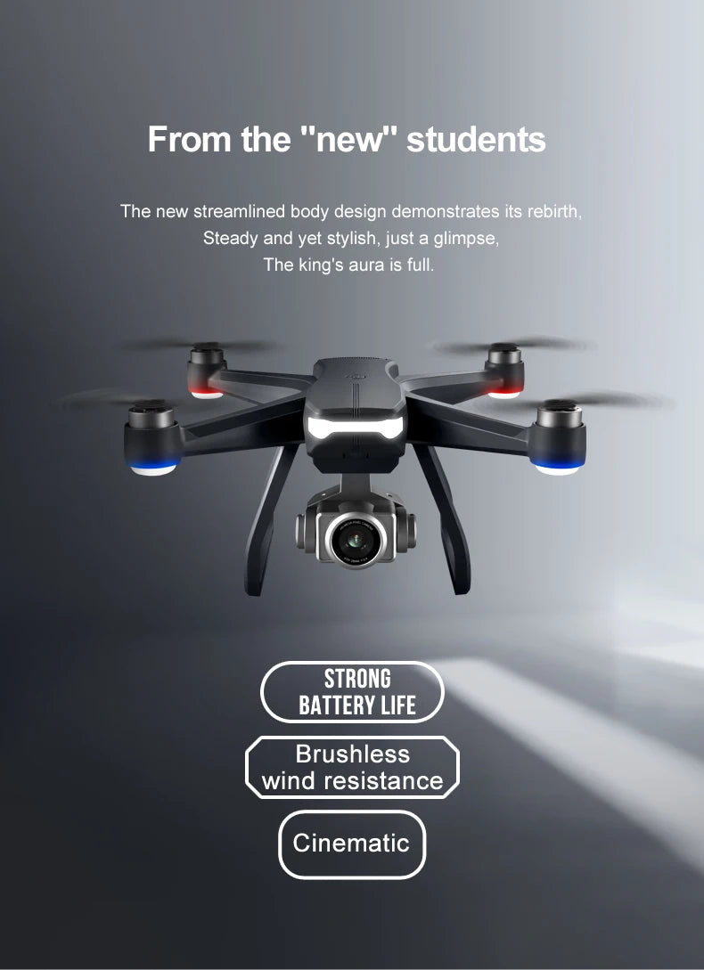 F11 PRO Drone, new streamlined body design demonstrates its rebirth Steady and yet stylish,