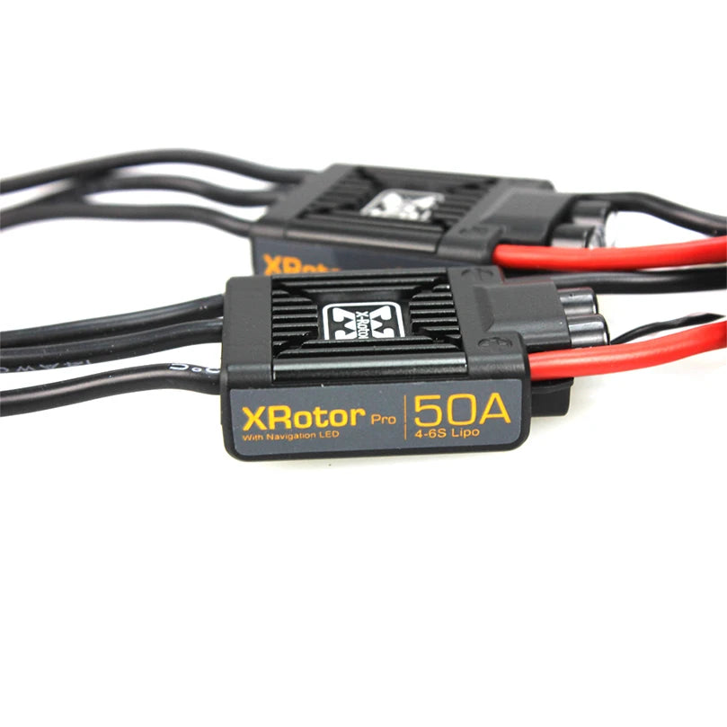 2pcs Hobbywing XRotor Pro 50A ESC, XOa XRotor Pro SOA Naviqolion LeD