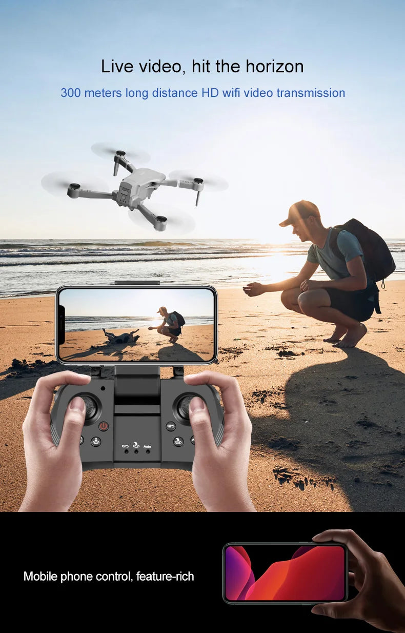 F3 drone - GPS 5G WiFi live video FPV 25 minutes 500m drones 4K HD wide-angle drone 18 F3 drone, live video, hit the horizon 300 meters long distance hd