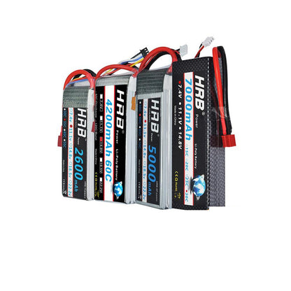 HRB 2S 3S 5S 4S 6S Lipo Battery - 3000mah 4000mah 5000mah 6000mah 7.4V 11.1V 14.8V 18.5V 22.2V XT60 Deans EC5 FPV Airplanes Cars Drone Helicopters Toys