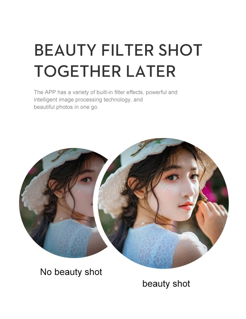 AE3 Pro Max Drone, APP has built-in filter effects, powerful and intelligent image processing technology; and beautiful photos