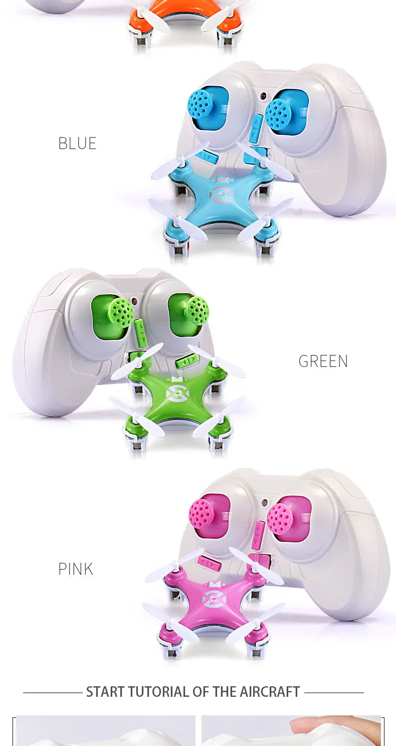 Cheerson CX10 Mini Drone - 4CH 2.4G RC Remote Control Drone Quadcopter Helicopter LED CX 10 Mini Done Toys Gift For Children Gift 22 blue green pink start tutorial of the