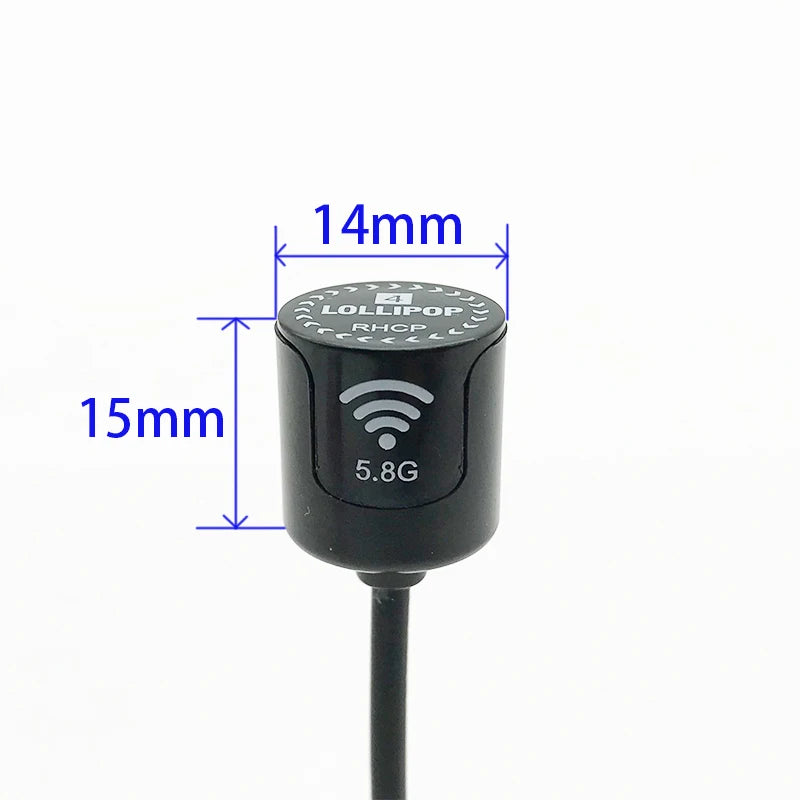 Lollipop 4 Smaller and lighter 5.8G 2.5dBi Gain RHCP Antenna SMA RP-SMA MMCX UFL Connector For RC FPV Racing Drone Model 12 Lollipop 4 Smaller and lighter 5.
