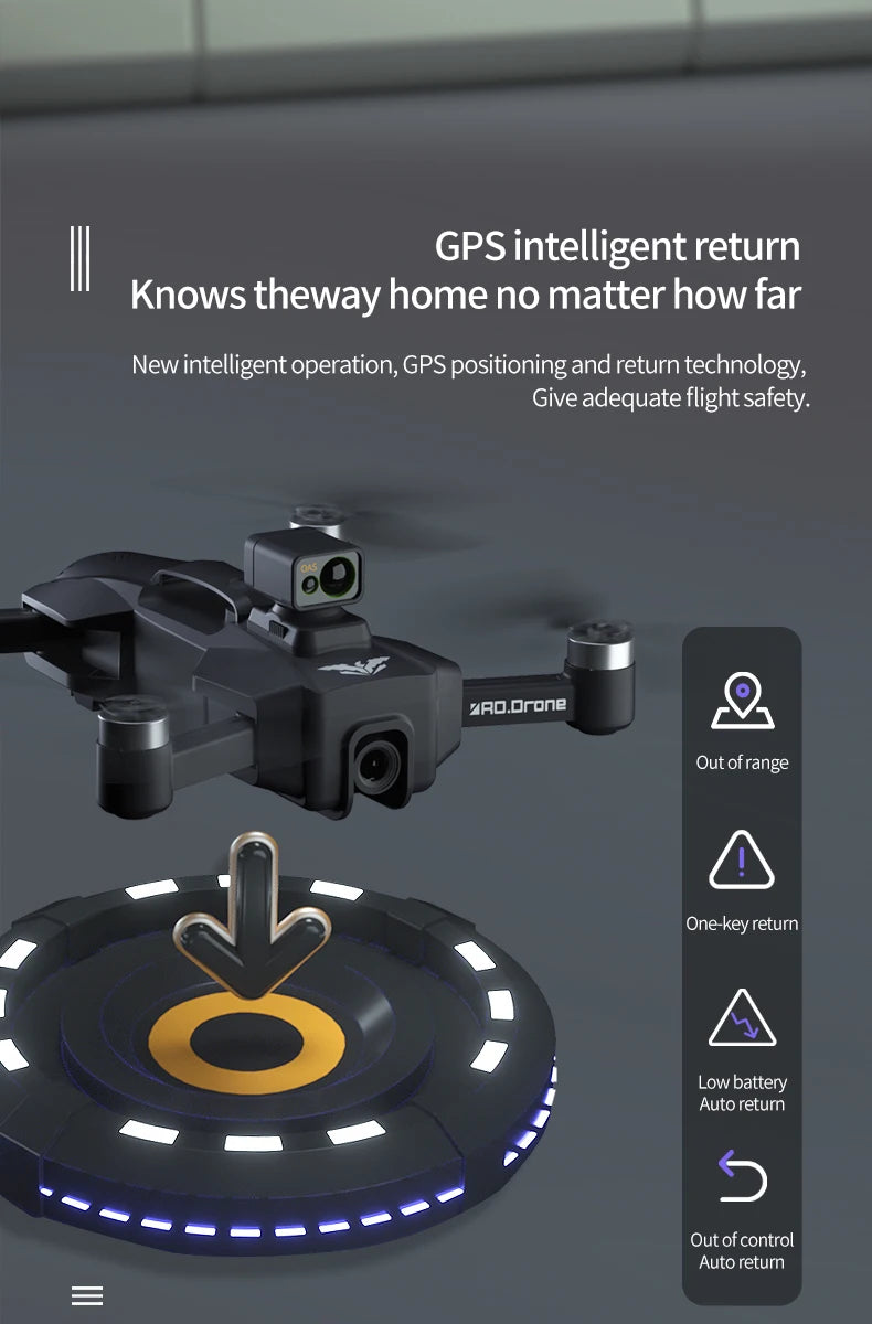 JJRC X23 drone, gps intelligent return knows theway home no matter how far