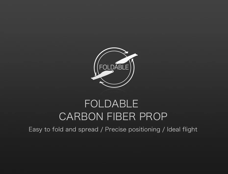 T-motor  FA22.2x7.2 Folding Propeller, FOLDABLE CARBON FIBER PROP to fold and spread Precise