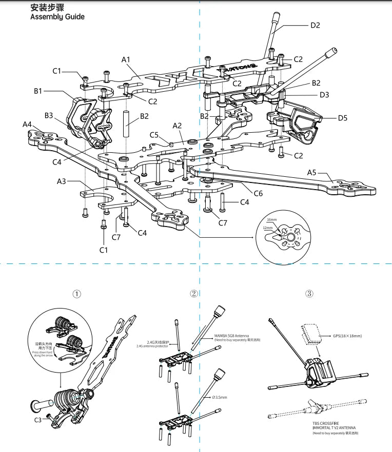 DIATONE Roma L5 Frame Kit, #uz18 Assembly Guide AdxcEAuternn GPSMeXI