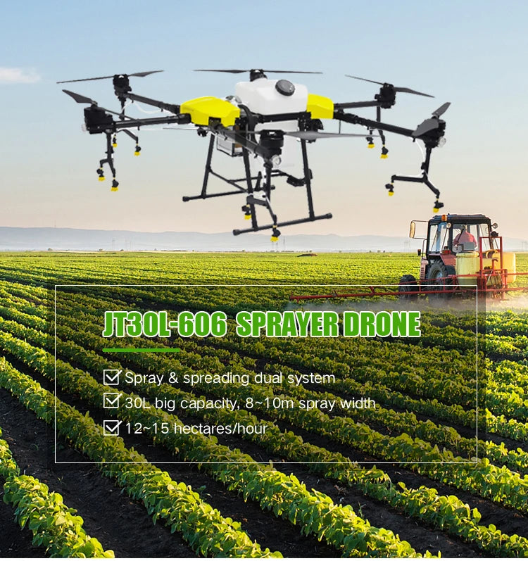 Joyance  JT30L-606 30 Liters Agricultural Drone, Juaol 606 SPRAVRDBON Spray & spreading dual system 30L