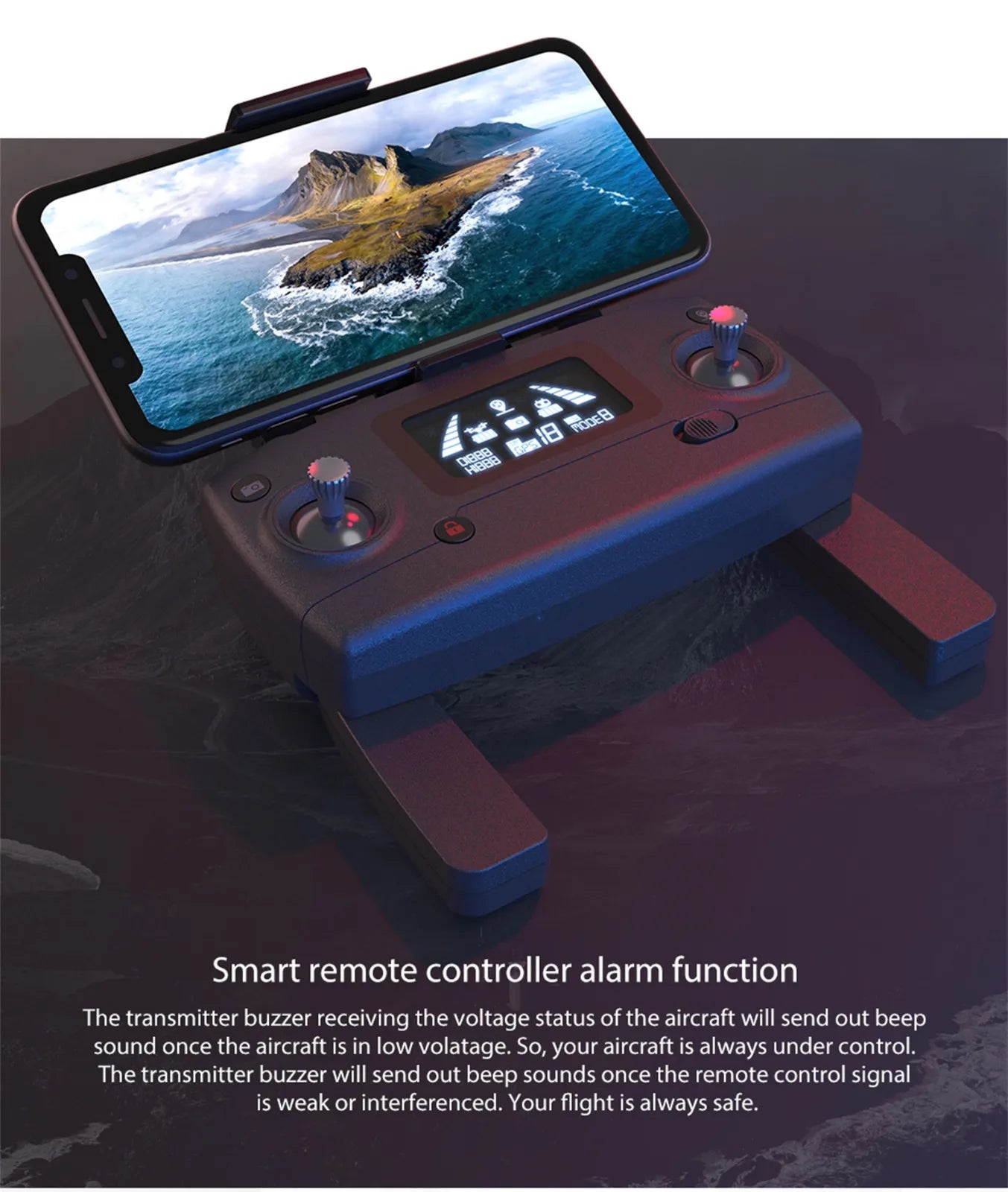 Mjx Bugs 20 Drone - Electronic Anti-shake Gimbal GPS Drone 4k 5g Fpv HD Camera Quadcopter Brushless Professional RC Dron Type-c Charging Professional Camera Drone 17 Mjx Bugs 20 Drone, a transmitter buzzer receiving the voltage status of the aircraft will send out beep sound