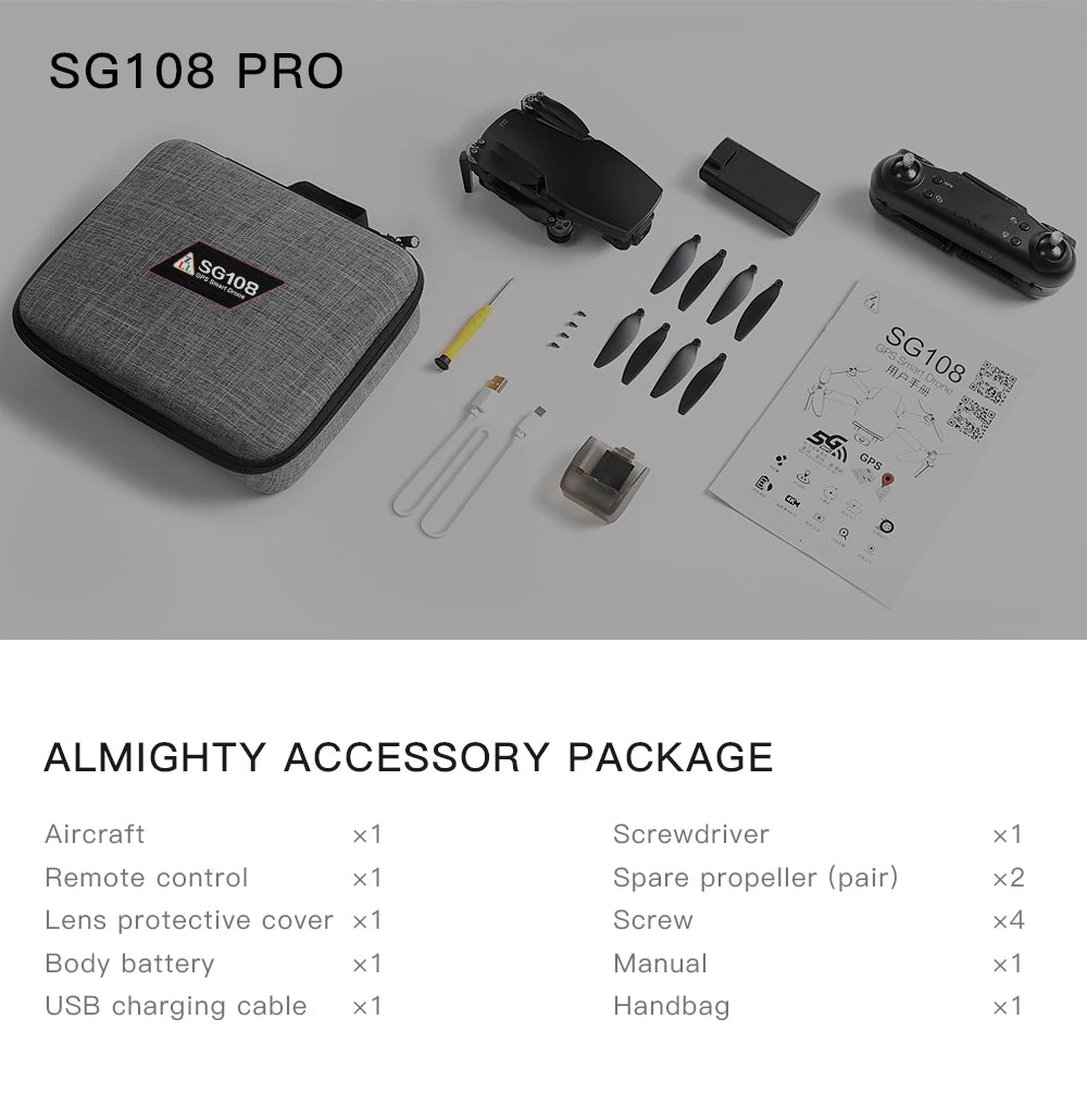 G108 Pro MAx Drone, SG108 PRO ALMIGHTY ACCESSORY PACKAGE Aircraft
