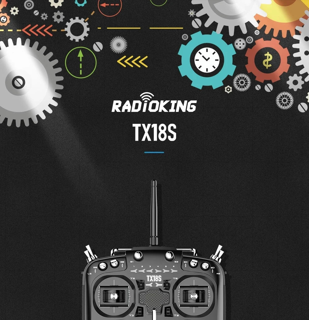 RadioKing TX18S/Lite Transmitter - Hall Sensor Gimbal