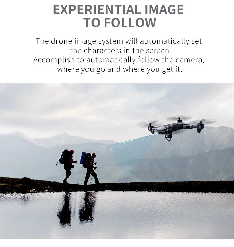 Visuo XS816 Drone - with 50 Times Zoom WiFi FPV 4K Dual Camera Optical Flow Quadcopter Foldable Selfie Drone 28 Visuo XS816 Drone, drone image system will automatically set the characters in the screen accomplish to automatically