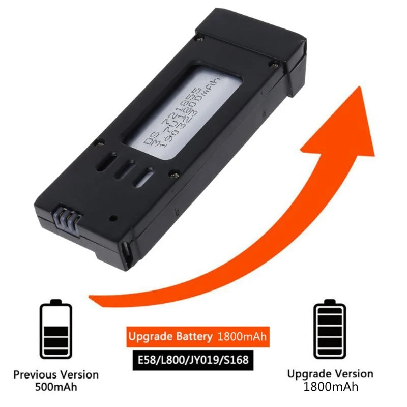 2 6 Upgrade Battery 180OmAh E58/L800/JY019/S