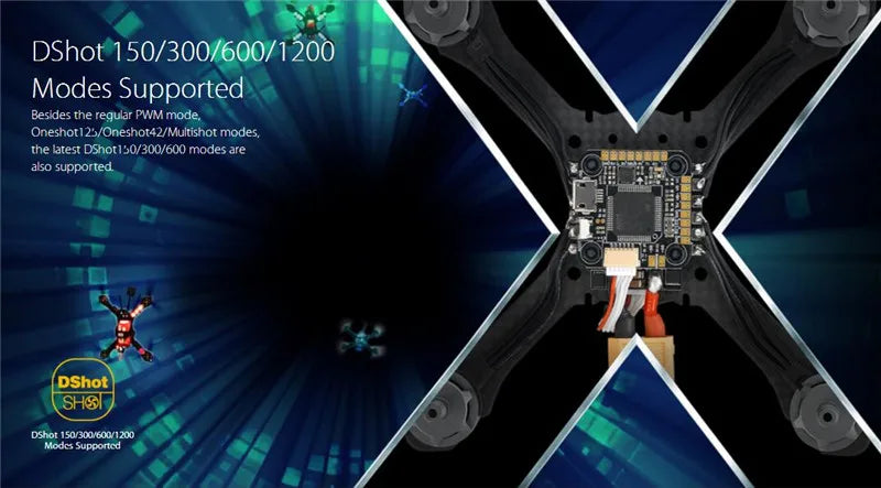 Hobbywing Nano F4 With OSD - New Hobbywing XRotor Nano F4 Flight Controller for RC FPV Quadcopoter Drone 6 Hobbywing Nano F4 With OSD, DShot 150/300/600/1200 Modes Supported Besides the
