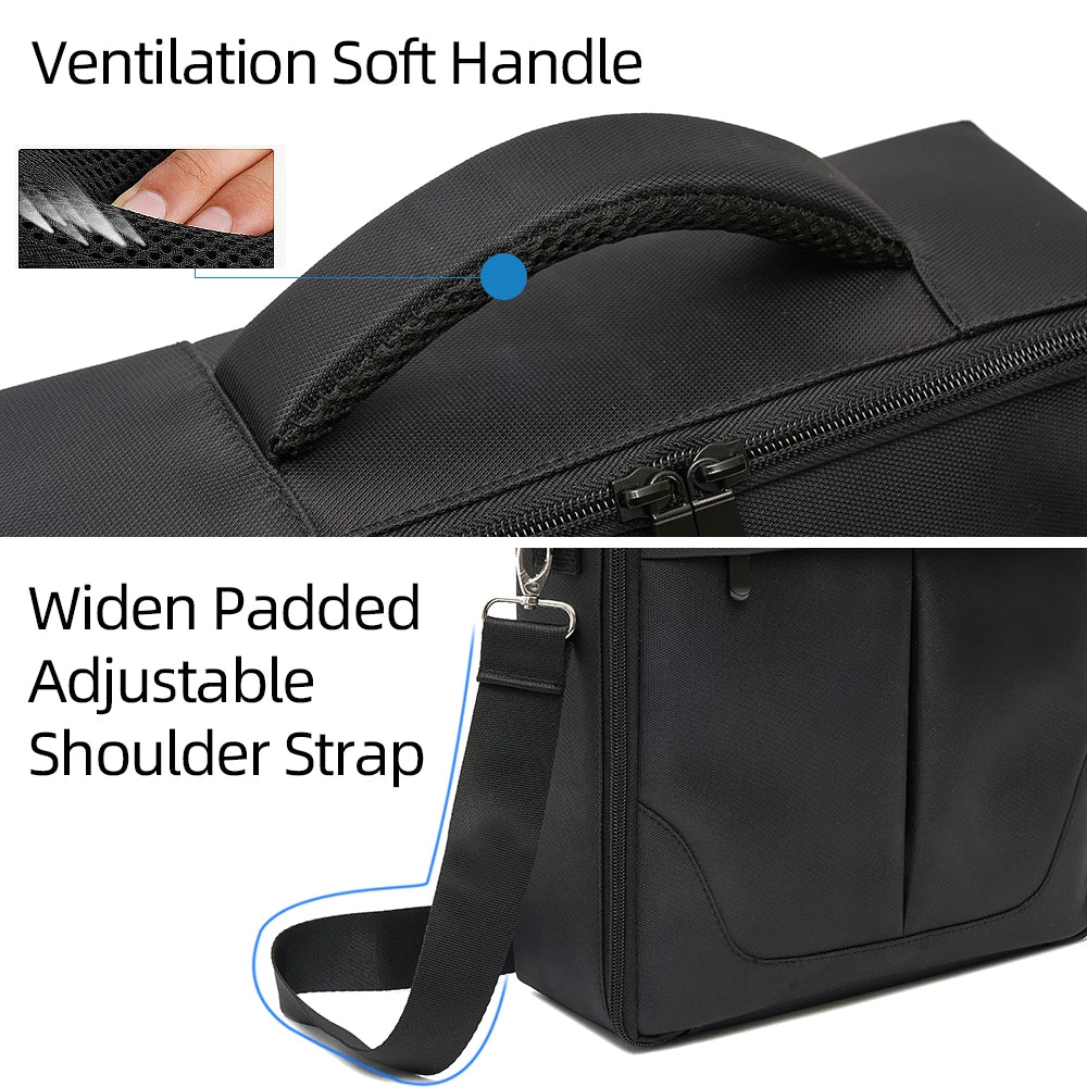 Drone Carrying Case, Ventilation Soft Handle Widen Padded Adjustable Shoulder Stra