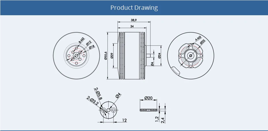 T-motor V505-S KV260 12S 8.7KG Thrust Powerful Outrunner Brushlees Motor for UAV Drone Helicopter 10 T-motor V505-S KV260 SPECIFICATIONS Use
