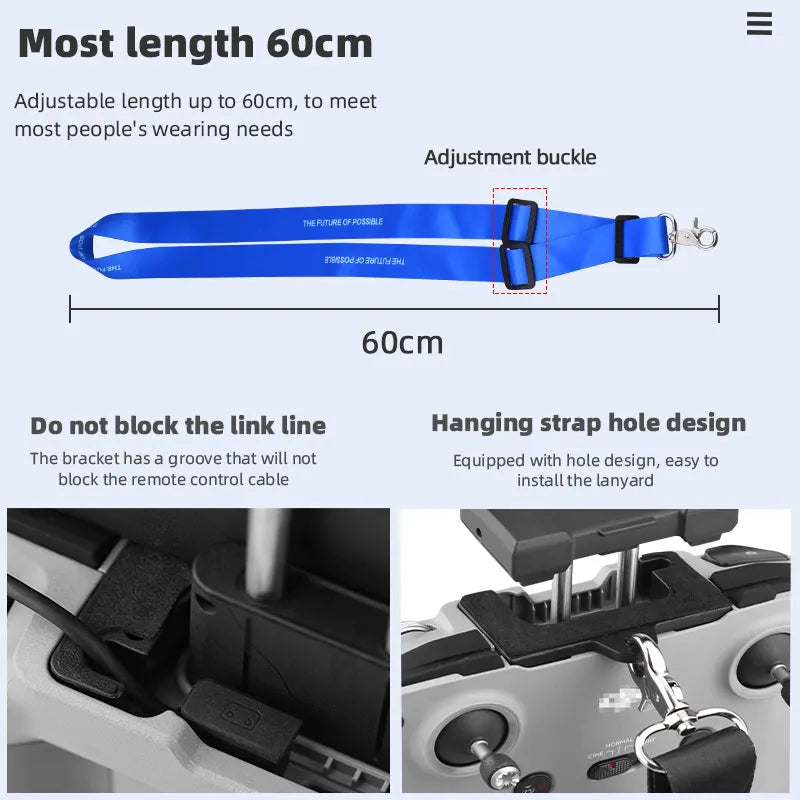 Remote Control Hook Holder Strap, most length 6Ocm Adjustable length up to 60cm, to meet most people
