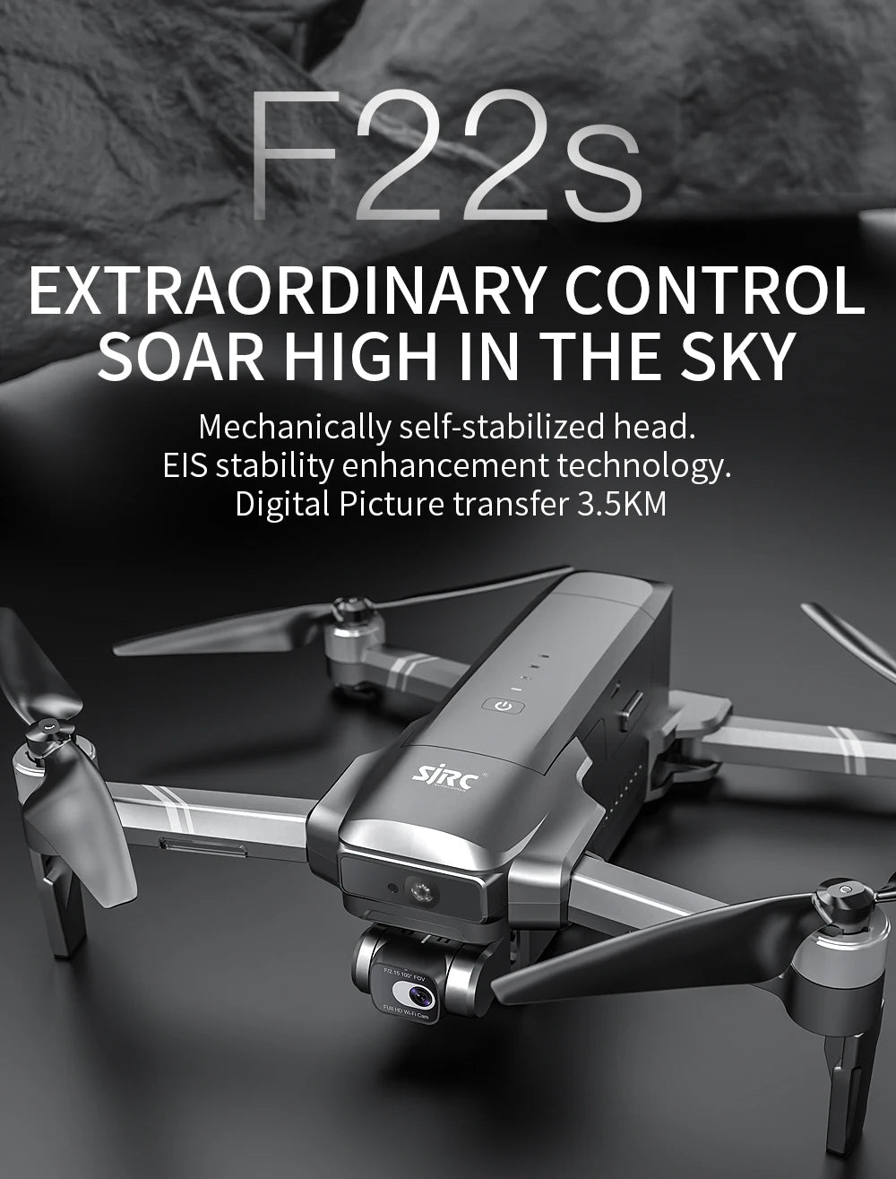 SJRC F22S Drone, F2Zs EXTRAORDINARY CONTROL SOAR HIGH IN THE