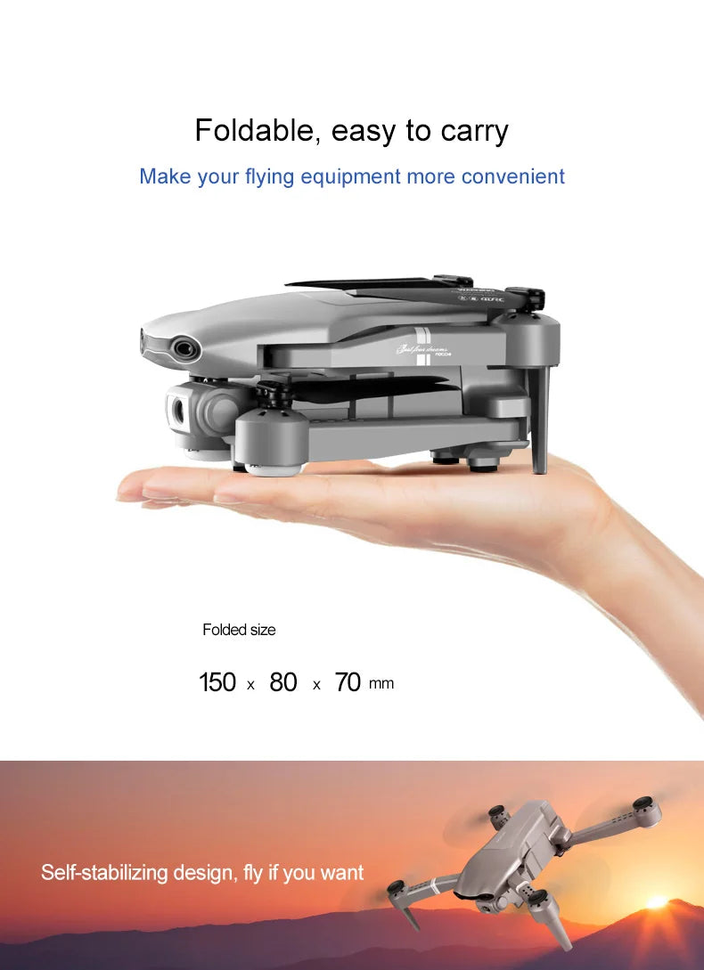 F3 drone, foldable, easy to carry make your flying equipment more convenient folded size