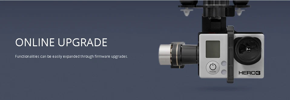 HERO3 UPGRADE Functionalities can be easily expanded through firmware upgrades: