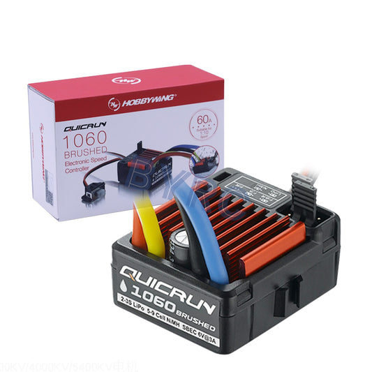 HobbyWing QuicRun 1060 60A 1:10 RC 자동차 방수용 전자 속도 컨트롤러 ESC