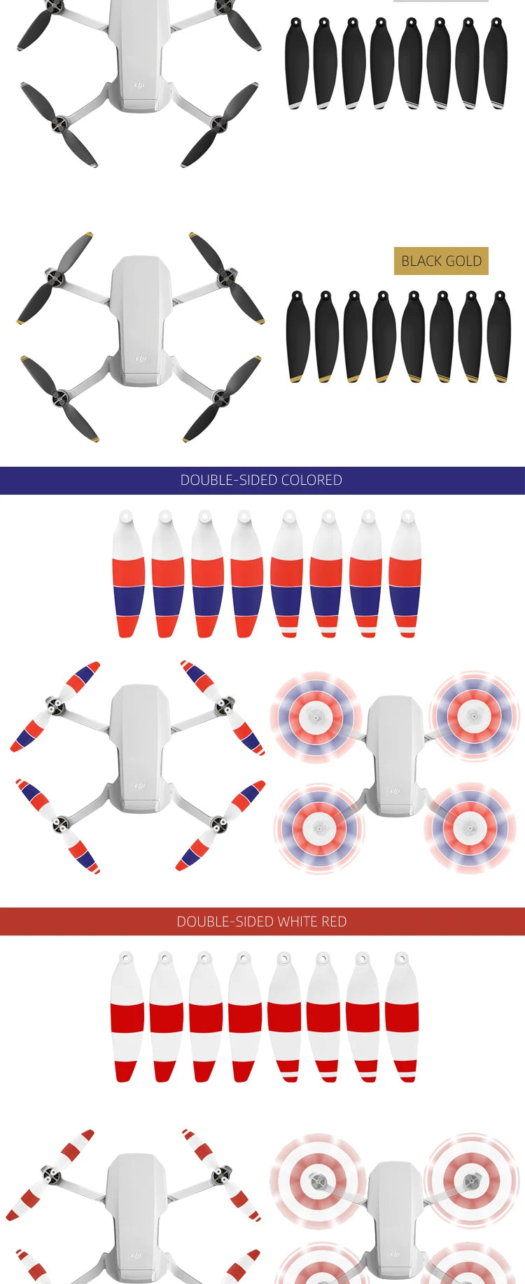 4726 Propeller, U BLACK GOLD DOUBLE-SIDED COLORED FFFFUUL DO