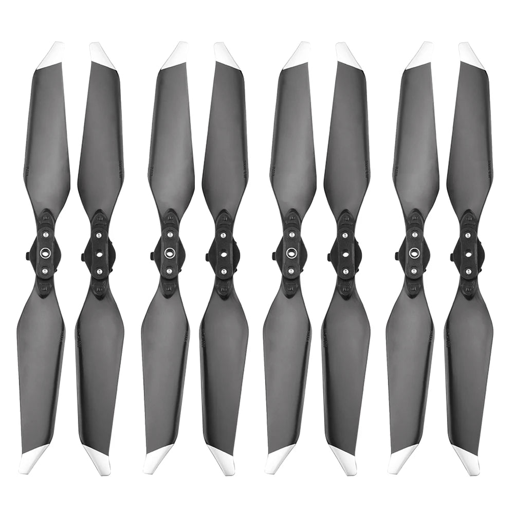 8pcs 8331 Low Noise Propeller, when used with the Mavic Pro Platinum, up to 4dB of aircraft noise is 