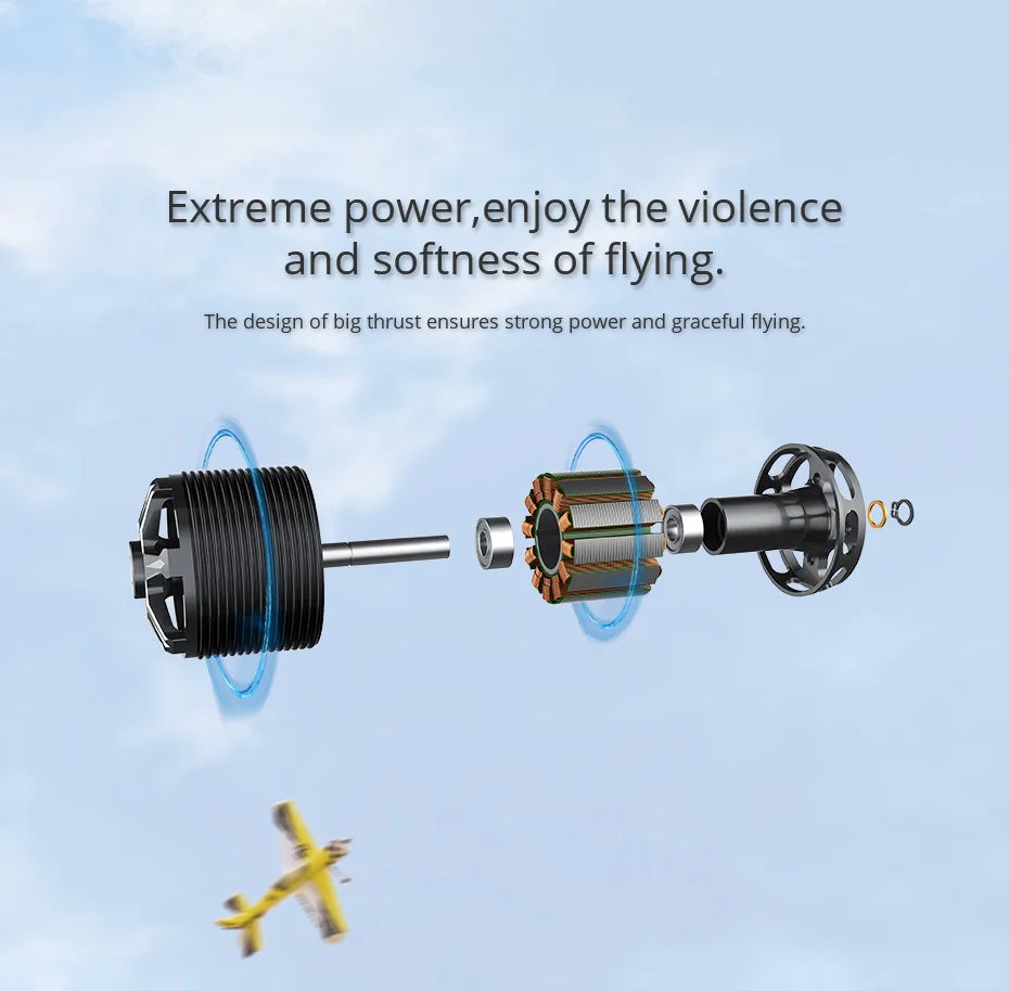 T-motor, the design of big thrust ensures strong power and graceful flying .