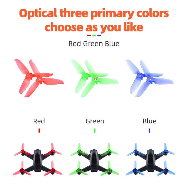 Quick Release 5328S Propellers for DJI FPV Combo, Optical three primary colors choose as you like Red Green Blue Red Green