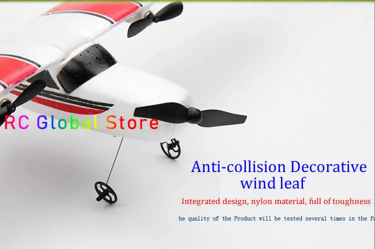 Beginner Electric Airplane, RC Glob Store Anti-collision Decorative wind leaf Integrated nylon material,